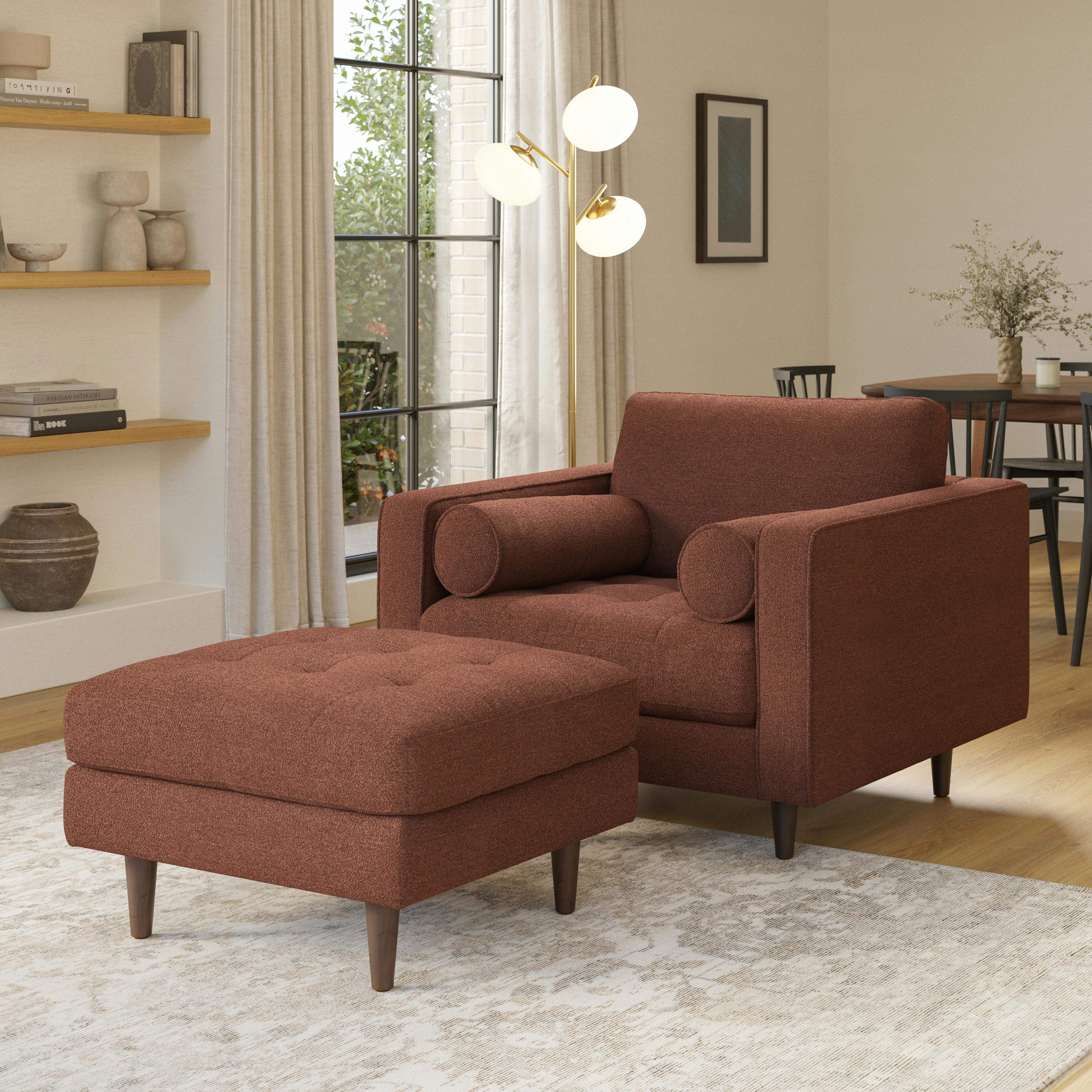 Sven 42" Tufted Lounge Set - Ratine Oxide