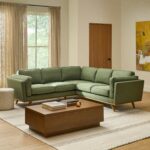 Timber 93" Corner Sectional - Olio Green