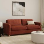 Vati 92" Velvet Sofa - Hale Rust