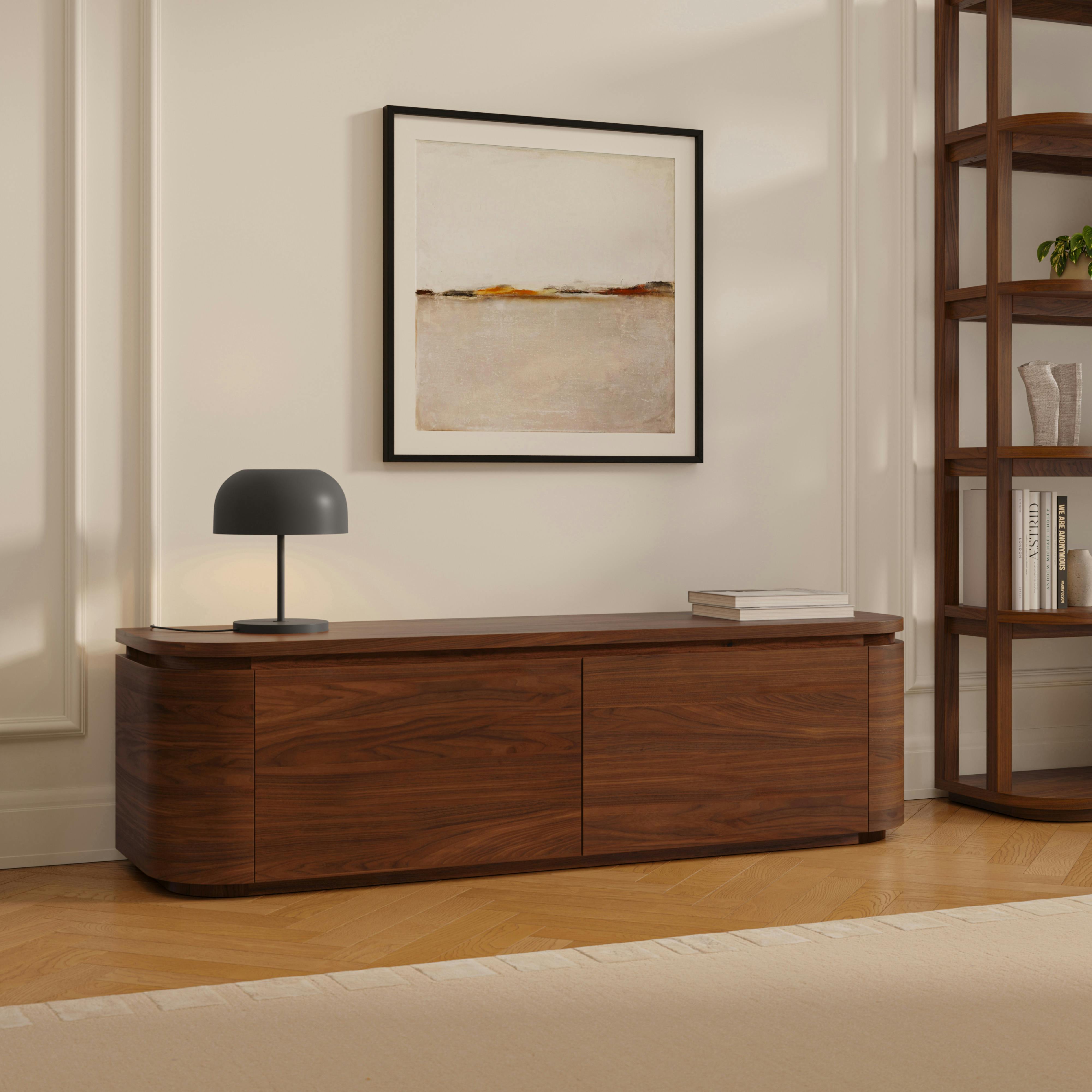 Maren 63" Low Media Unit - Walnut