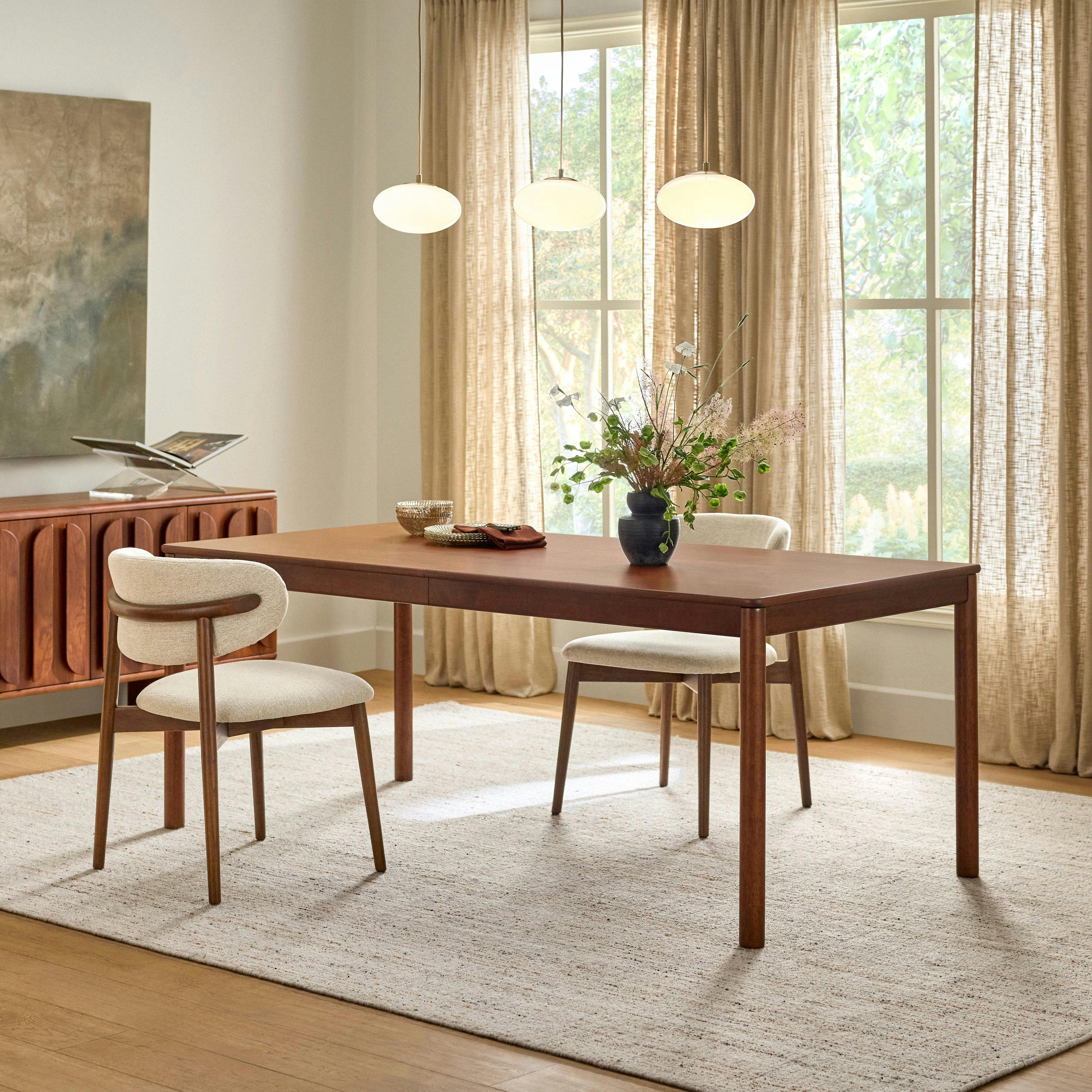 Heidi 78" - 97.5" Extendable Dining Table - Walnut