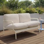 Sarek 59" Outdoor Loveseat - Sunbrella® Linen