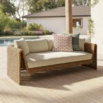 Willa 80" Outdoor Wicker Sofa - Dravite Ivory