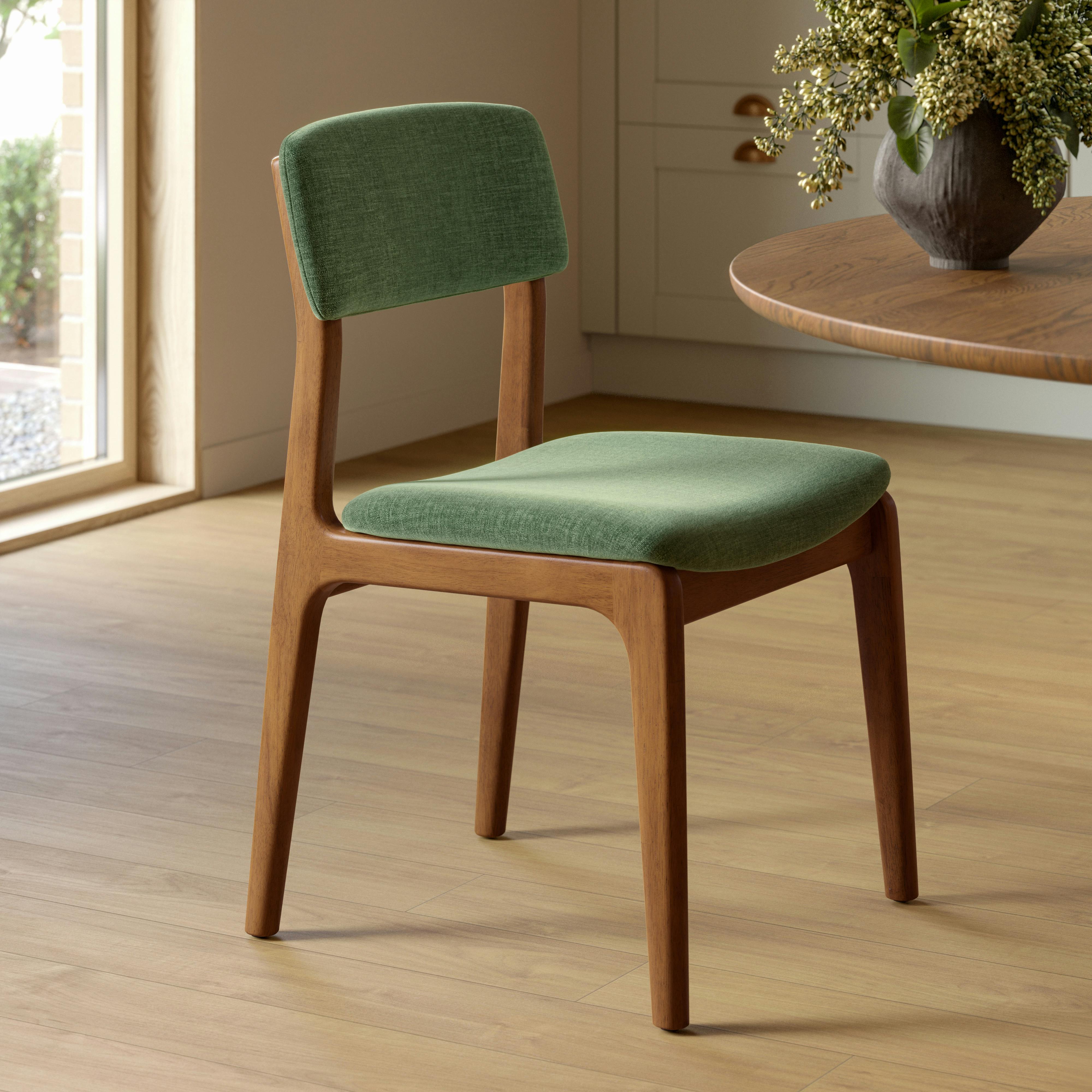 Vila Dining Chair - Smoked Oak and Valor Green