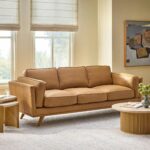 Timber 90" Leather Sofa - Charme Tan