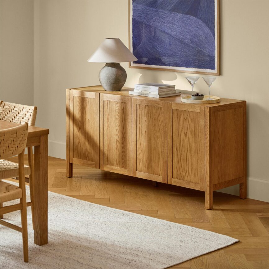 Ashford 64" Sideboard - Brushed Natural Oak