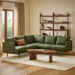 Burrard 90" Corner Sectional - Forest Green