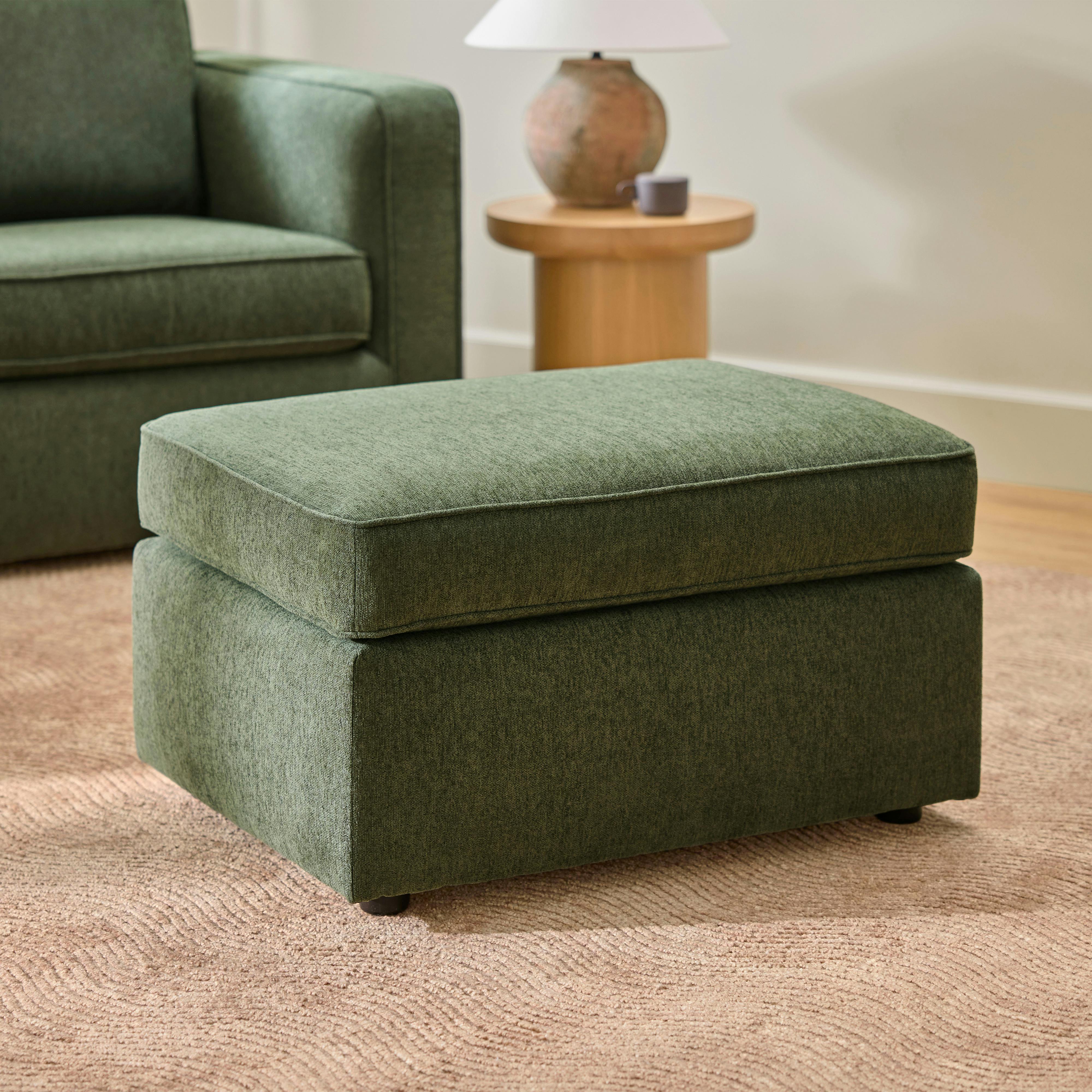 Melo 31" Ottoman - Clover Green