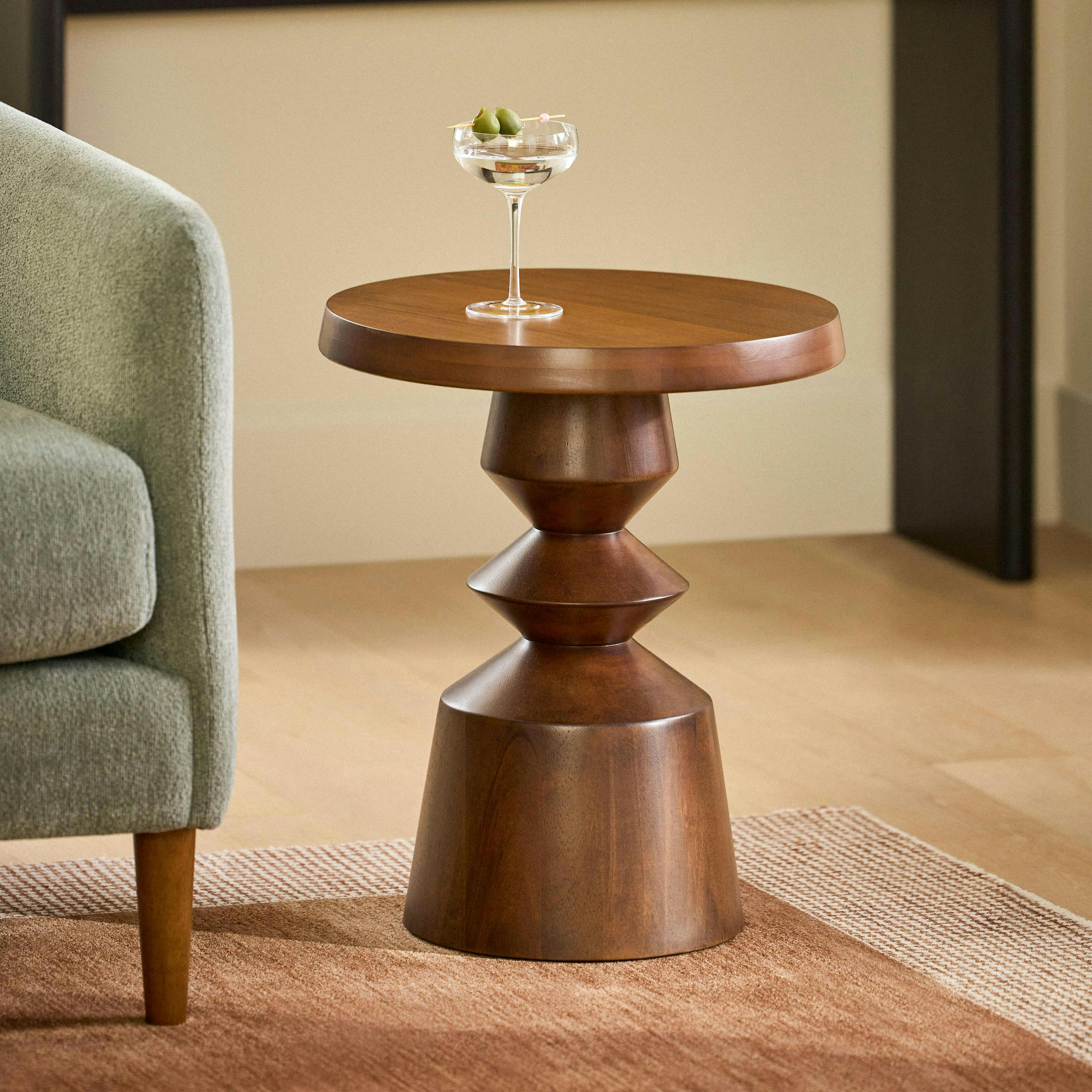 Gambit Side Table - Walnut