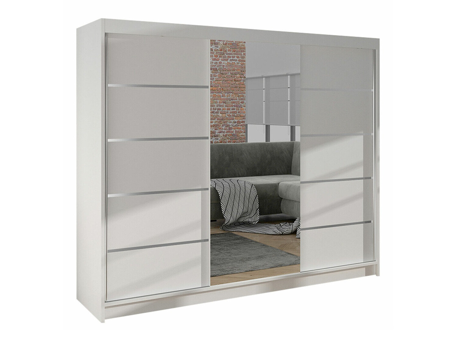 Wardrobe Closico Durion IV (White)