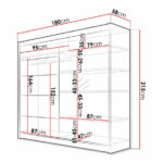 Wardrobe Closico Cavaris III (White)