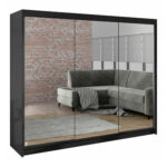 Wardrobe Closico Durion III (Black)
