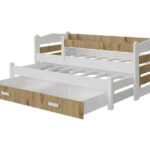 Bed Henderson 140 (White + Artisan oak)