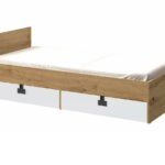 Bed Florevi 106 (Matte white + Artisan oak)