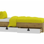 Bed Florevi 106 (Matte white + Artisan oak)