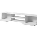 TV stand Imago II (White + Glossy white)