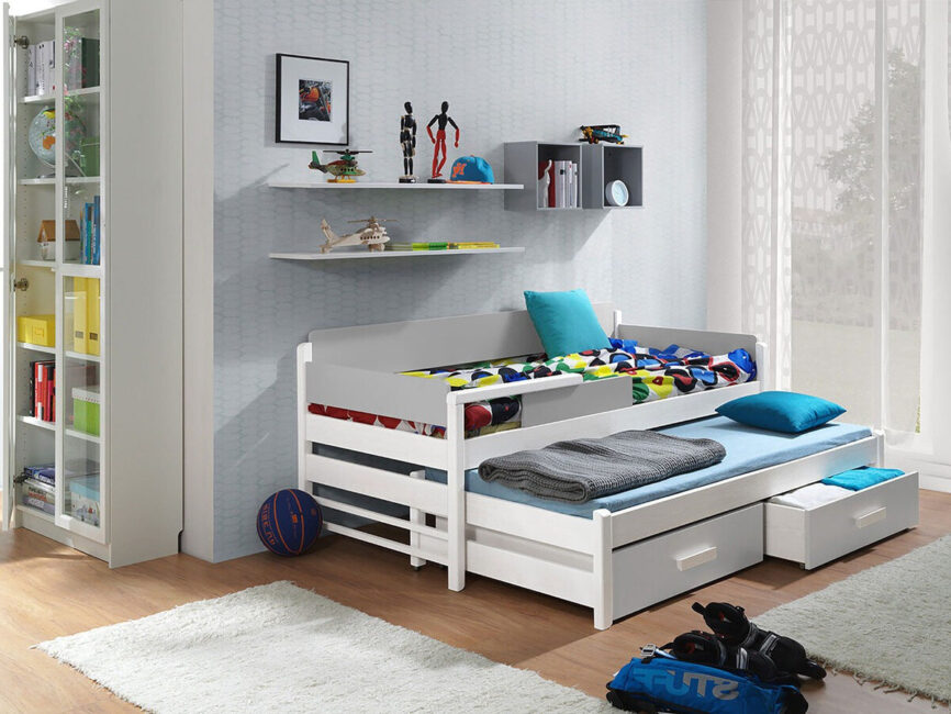 Bed Henderson 121 (White + Grey)
