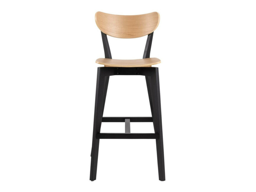 Bar stool Norsica 736 (Black + Light wood)