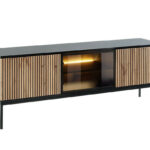 TV stand Manal (Black + Wotan Oak)