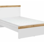 Bed Sonsoru 115 (White + Glossy white + Wotan Oak)