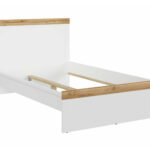 Bed Sonsoru 115 (White + Glossy white + Wotan Oak)