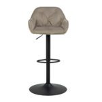 Bar stool Norsica 776 (Black + Beige)