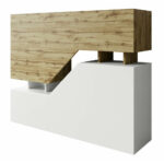 Coffee table Comfivo Daldune (White + Wotan Oak)