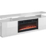 TV stand Figura I (White + Glossy white)
