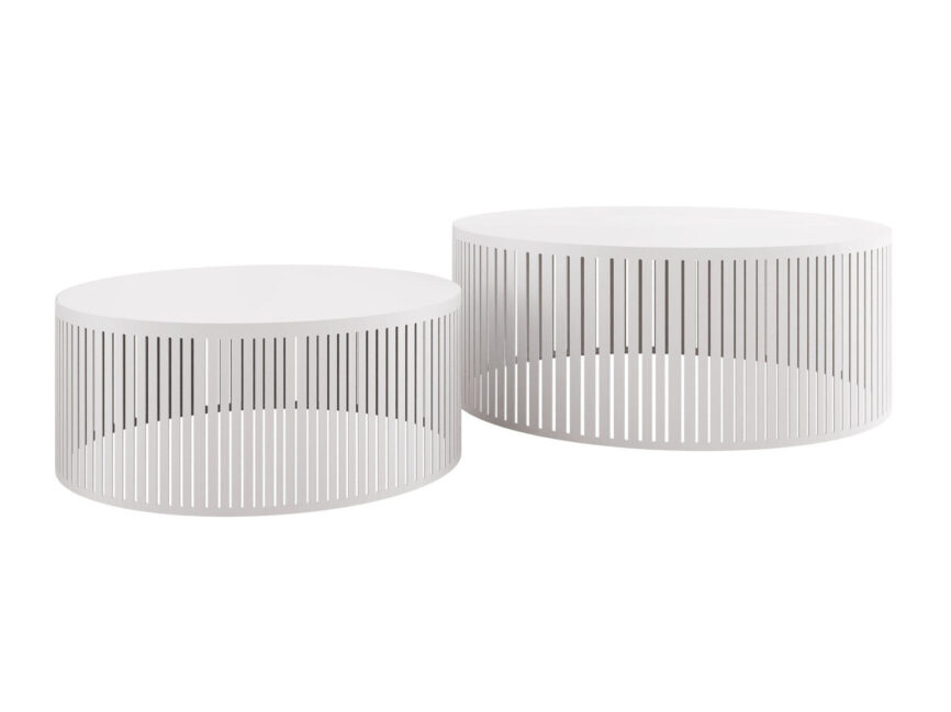 Nest of coffee tables Prunis (White)