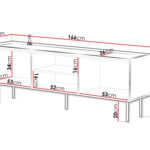 TV stand Sillen (Cashmere)