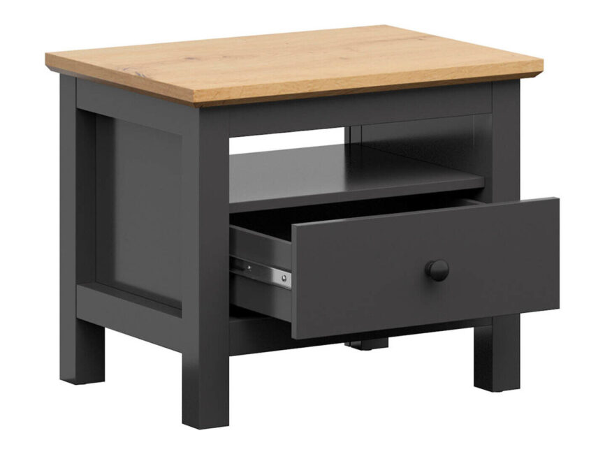 Bedside table Sordoro 100 (Graphite + Artisan oak)