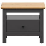 Bedside table Sordoro 100 (Graphite + Artisan oak)