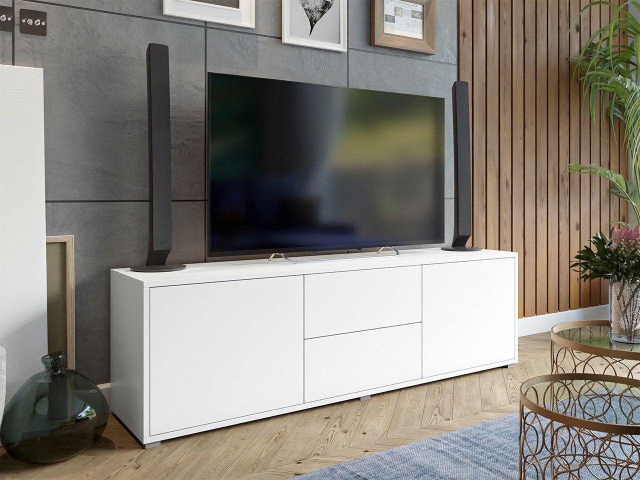 TV stand Comfivo Tutela (White)