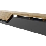 TV stand Comfivo Daldune I (Anthracite + Wotan Oak)