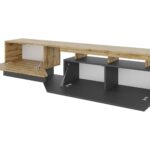TV stand Comfivo Daldune I (Anthracite + Wotan Oak)