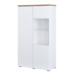 Bookcase Baletu 108 (White + Oak)