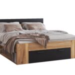 Bed Melvele 108 (Oak + Black)
