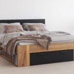 Bed Melvele 108 (Oak + Black)