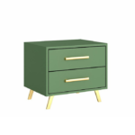 Bedside Table Rosa Green Golden