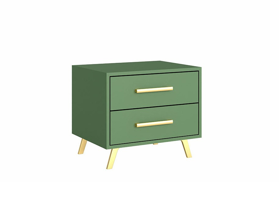 Bedside Table Rosa Green Golden — product image