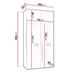 Wardrobe Hartford 589 (White)