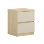Bedside table Nolcala 108 (Oak + Beige)