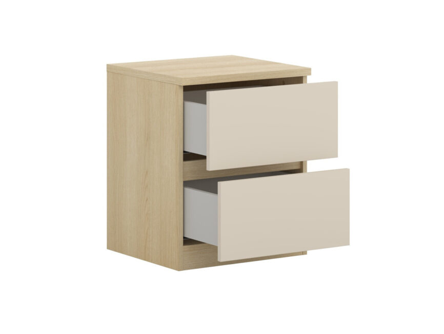 Bedside table Nolcala 108 (Oak + Beige)