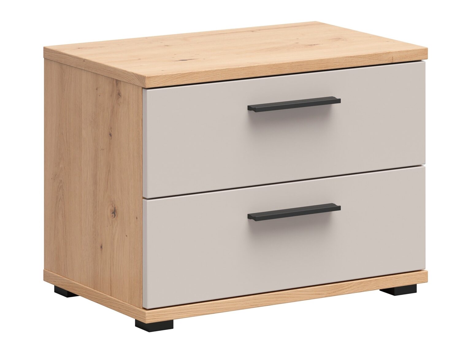Bedside table Livcali 100 (Artisan oak + Cashmere)