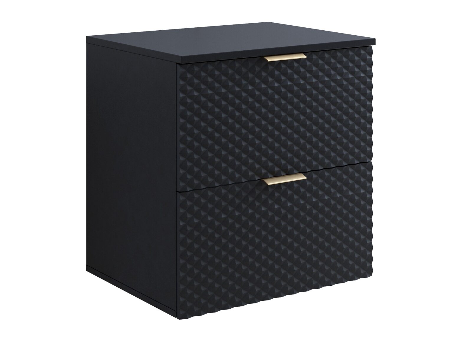Wall-mounted bathroom cabinet for washbasin Liretu 106 (Black)