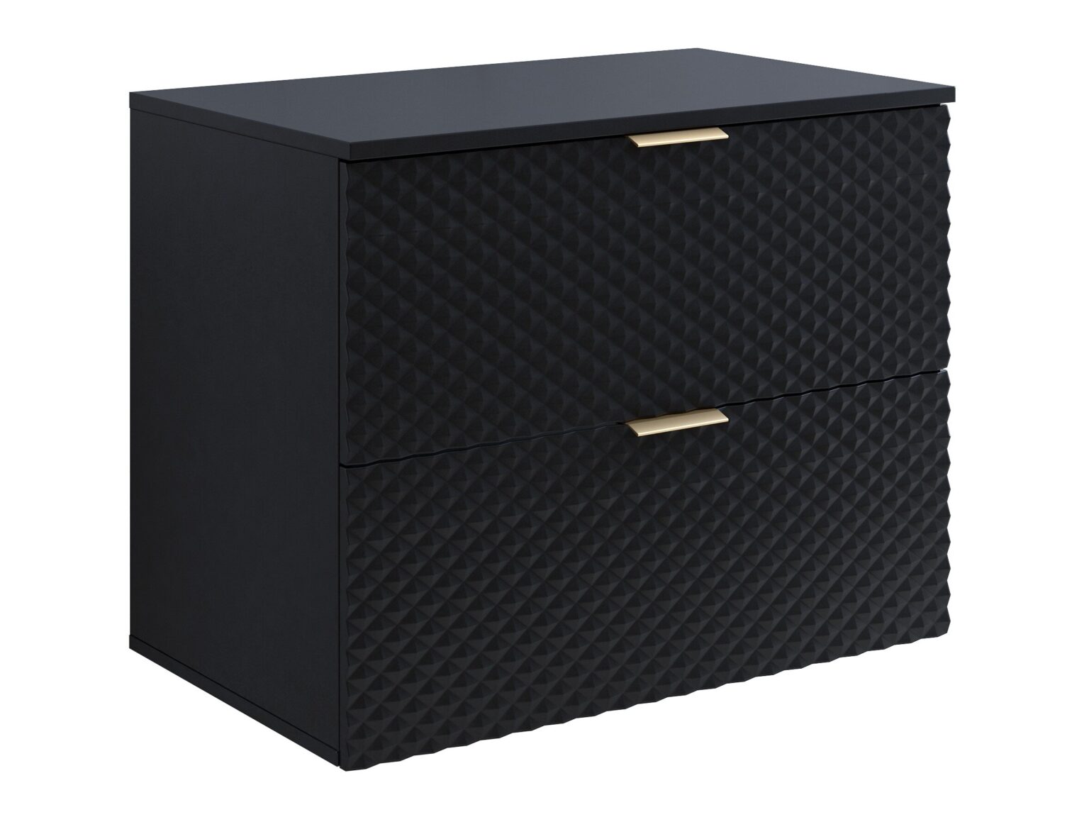 Wall-mounted bathroom cabinet for washbasin Liretu 107 (Black)