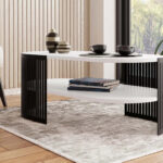 Coffee table Civer VI (Black + White)