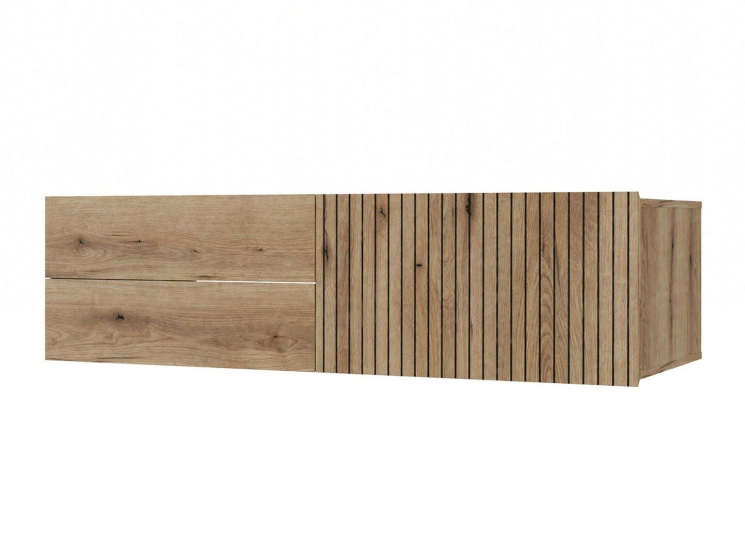 Wall-mounted bathroom cabinet for washbasin Mandeville 363 (Oak)