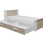 Bed Henderson 116 (White + Sonoma oak)