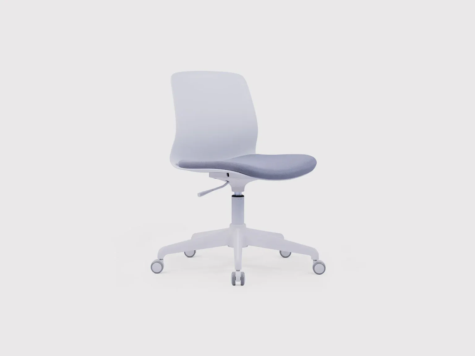 MOB 006 - Fabric Meeting Chair (White Frame)